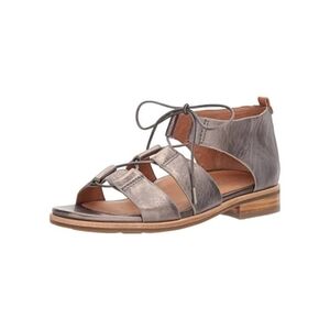 Kenneth Cole Gentle Souls Women's Fina Lace-up Flat Sandal In Pewter Size 8